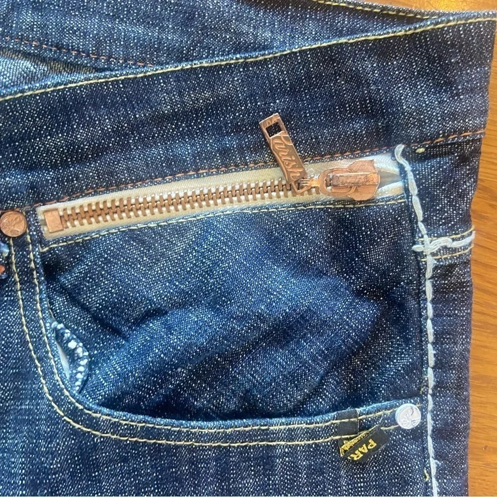 Parish Health Wealth &Wisdom Men’s Jeans Size 38 Dark Wash Button Fly Streetwear